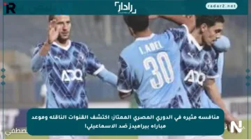 منافسة مثيرة في الدوري المصري الممتاز: اكتشف القنوات الناقلة وموعد مباراة بيراميدز ضد الإسماعيلي!